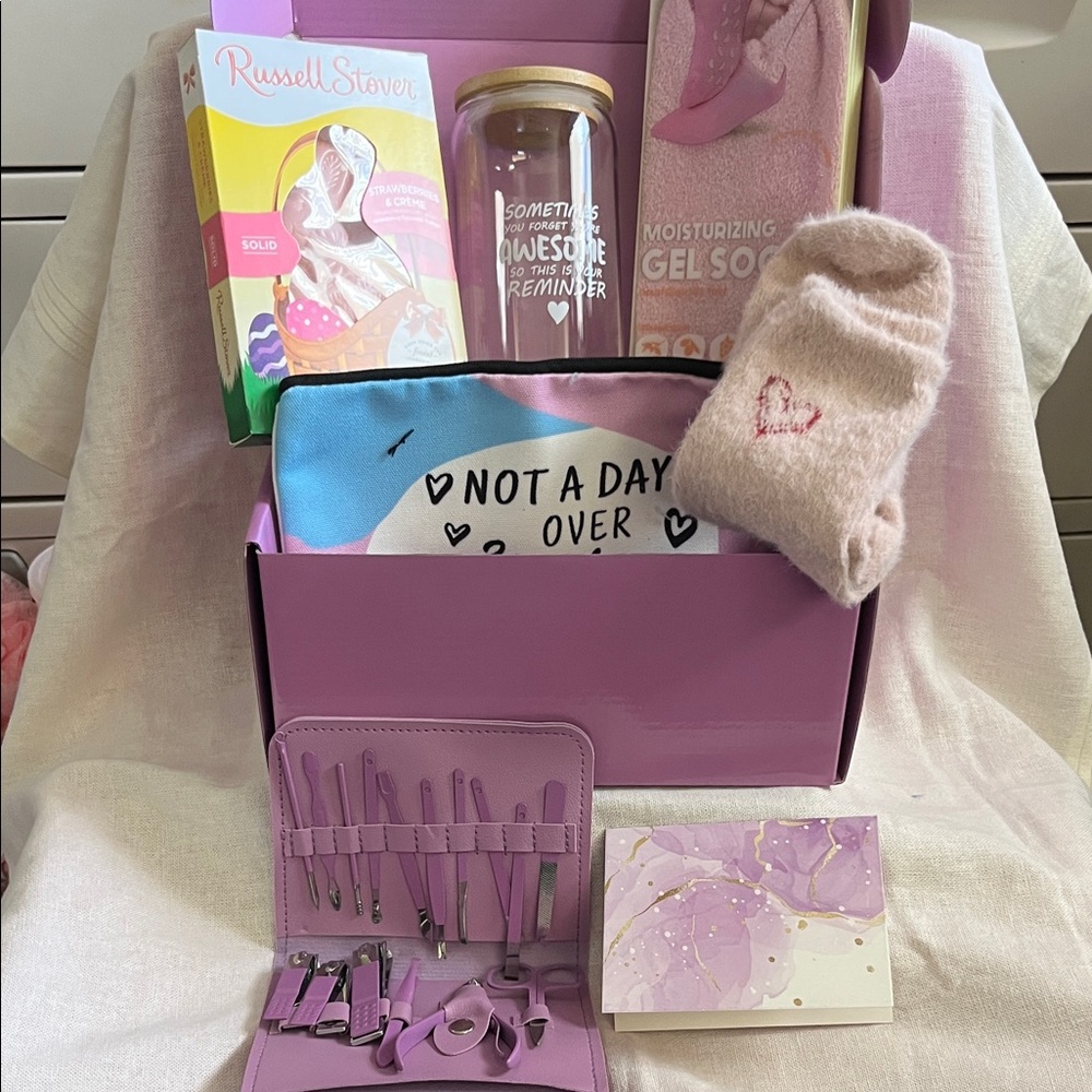 Not a Day Over Fabulous Self-Care Gift Box with Nail Kit & Cozy Socks